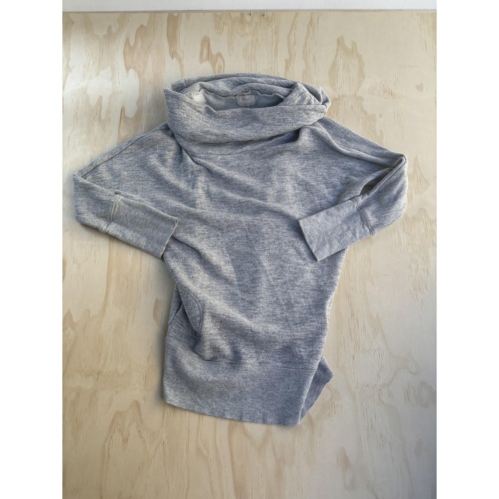 Aerie Sweater Womens Large Gray Cowl Neck Knit Long Sleeve Pullover Cozy